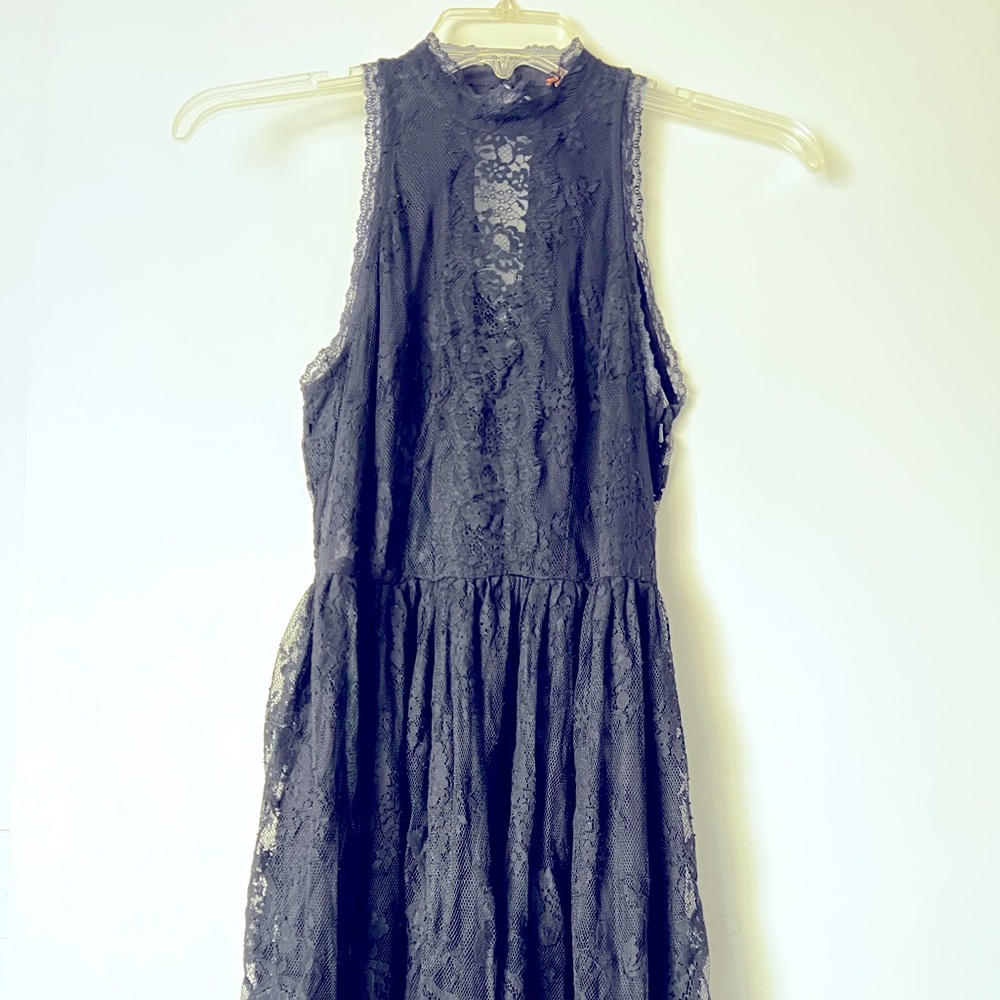 Free People open back lace dress